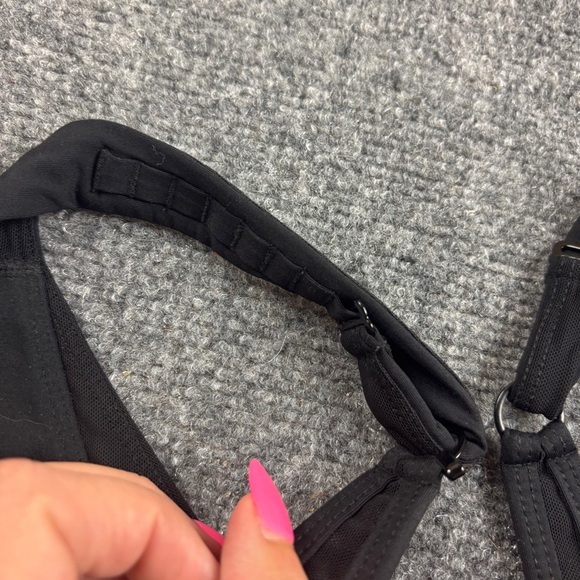 ZYIA Active Women’s Black Mesh Adjustable Sports Bra Medium to High Impact Large - Picture 4 of 7